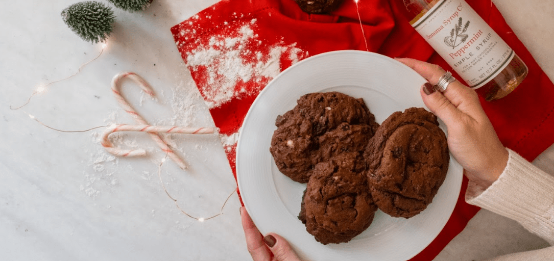 Chunky Peppermint Chocolate Chip Cookies - Sonoma Syrup Co.