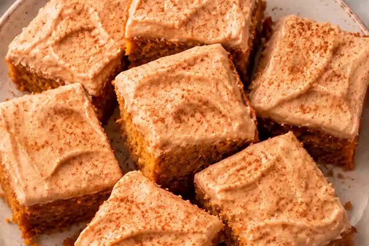 Pumpkin Espresso Cake with Brown Sugar Cream Cheese Frosting - Sonoma Syrup Co.