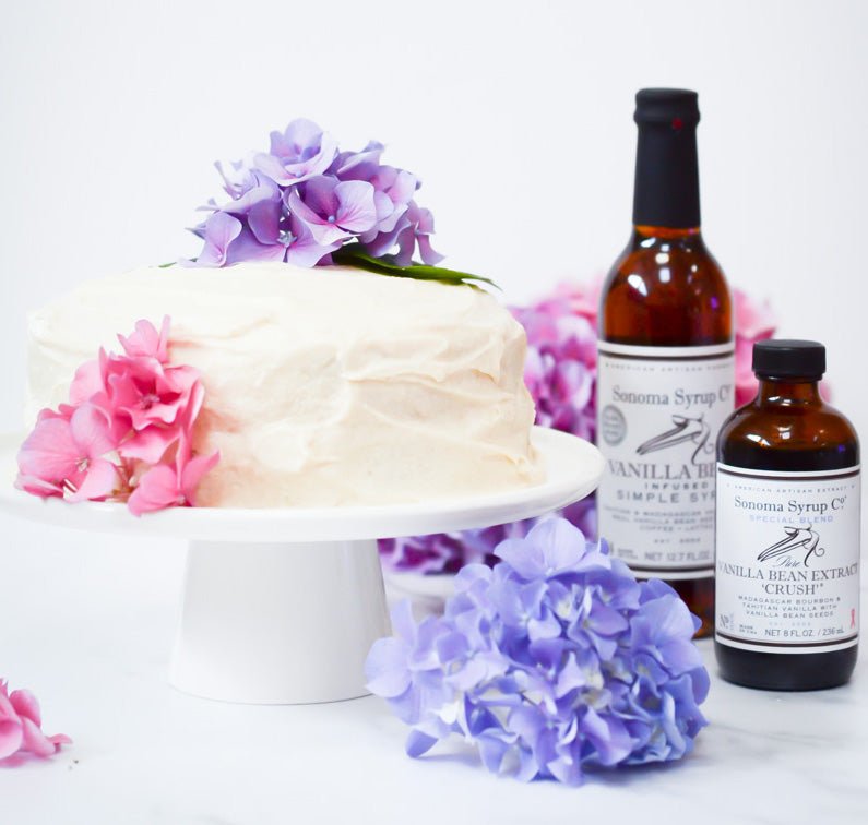 The Simplest Vanilla Cake with Vanilla Buttercream - Sonoma Syrup Co.
