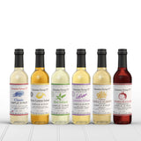 Sonoma Syrup Co. 6 Pack Gift Set of Classic, Meyer Lemon, Mint, Lavender, Vanilla Almond (Orgeat), and Pomegranate Simple Syrup