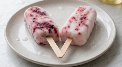 Lavender & Lime Coconut Cream Popsicles