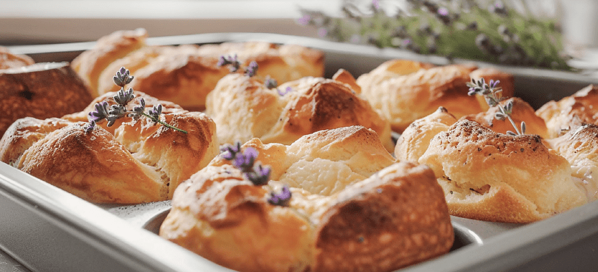 Mom's Lavender Popovers - Sonoma Syrup Co.