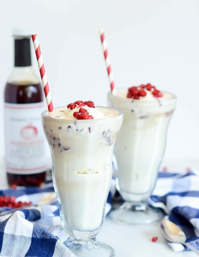 Pomegranate Soda Ice Cream Float - Sonoma Syrup Co.