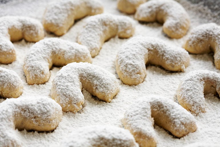 Viennese Almond Crescent Cookies - Sonoma Syrup Co.