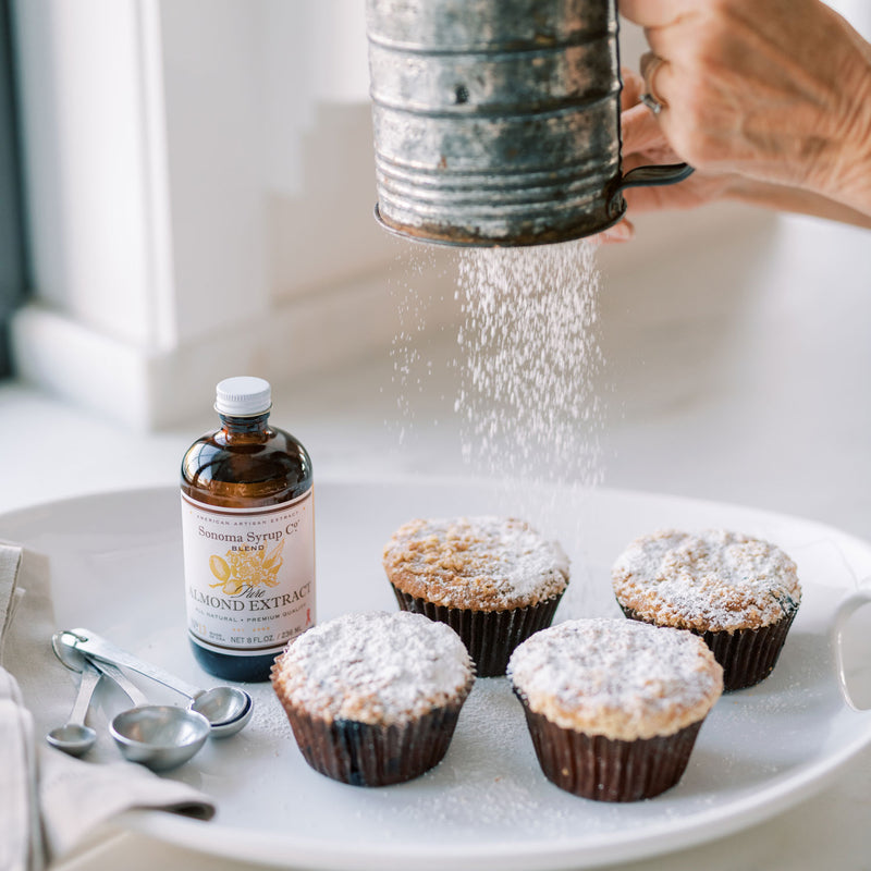 Sonoma Syrup Co. Pure Almond Extract with Almond Muffins