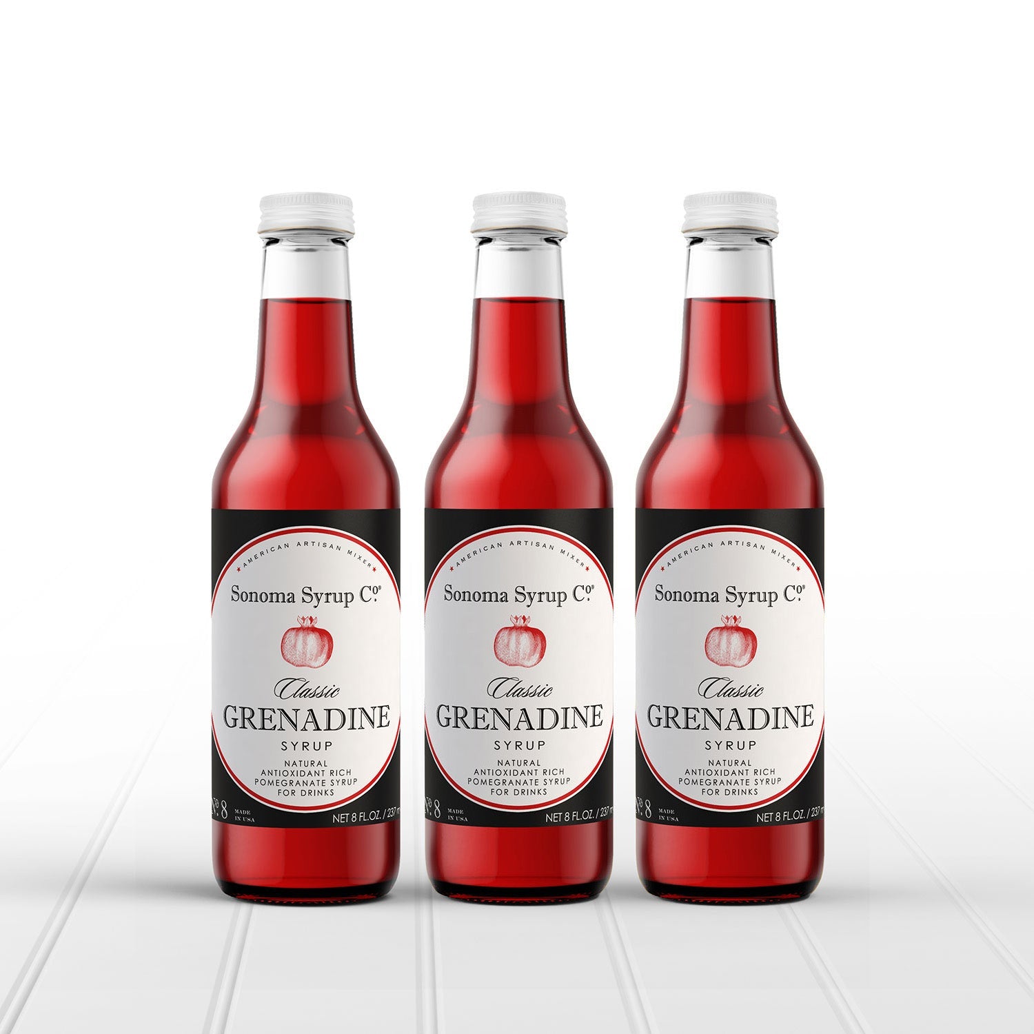Classic Grenadine Trio Gift Box - Sonoma Syrup Co.