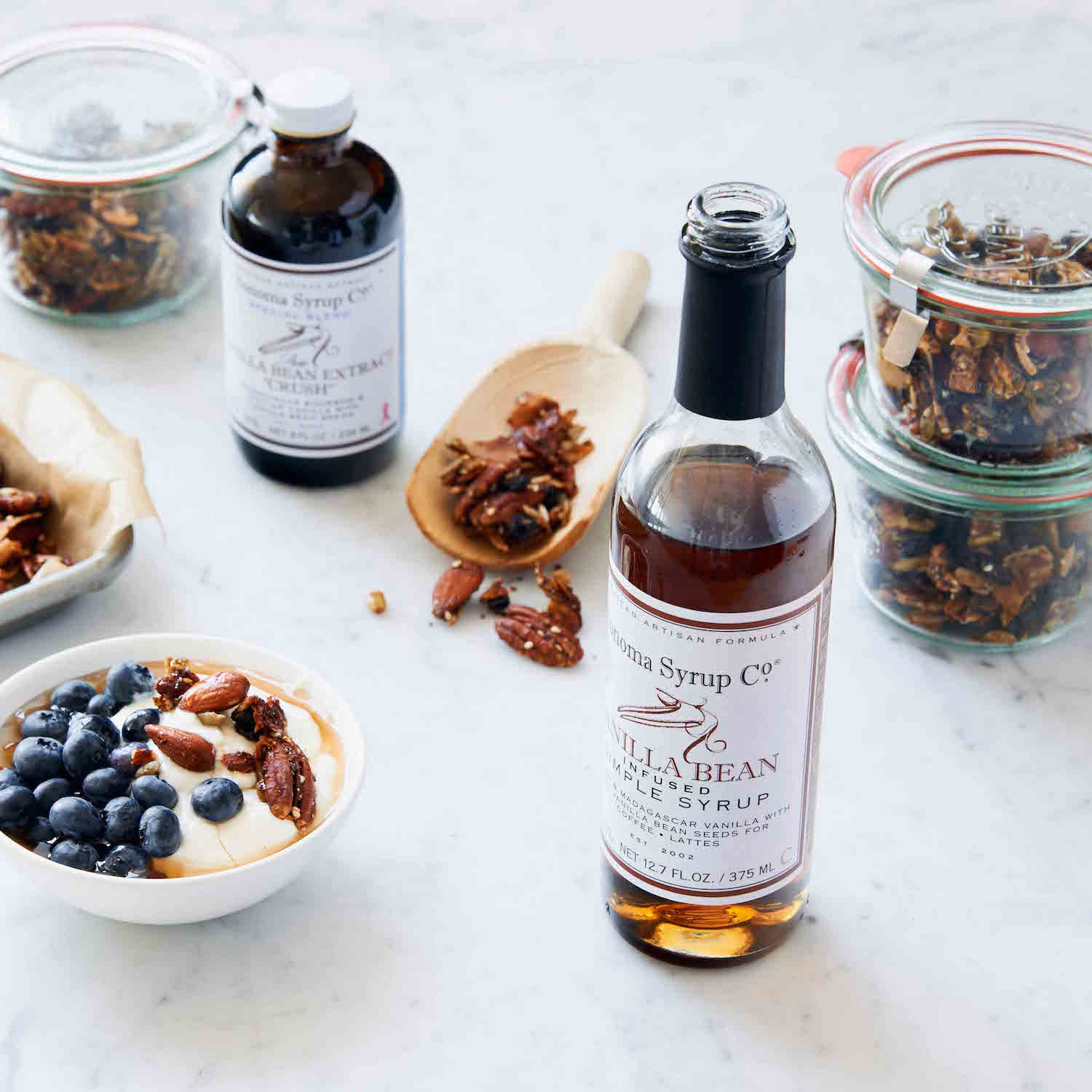 No. 4 Vanilla Bean Infused Simple Syrup - Sonoma Syrup Co.