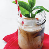 Peppermint Simple Syrup in holiday mocha